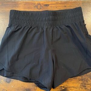 High wasted black shorts